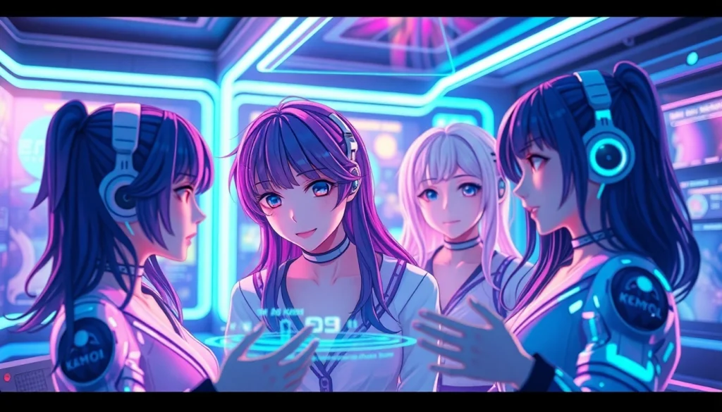 Experience engaging character AI NSFW interactions in a futuristic digital environment.