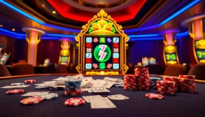 Engage with the slot demo mahjong exciting game at a luxurious casino featuring vibrant visuals and dynamic gameplay.