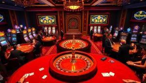 Experience the excitement of BDJL in a luxurious casino setting with roulette and table games.