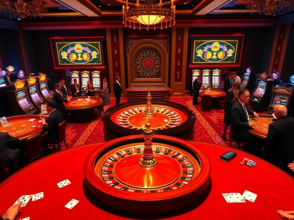 Experience the excitement of BDJL in a luxurious casino setting with roulette and table games.