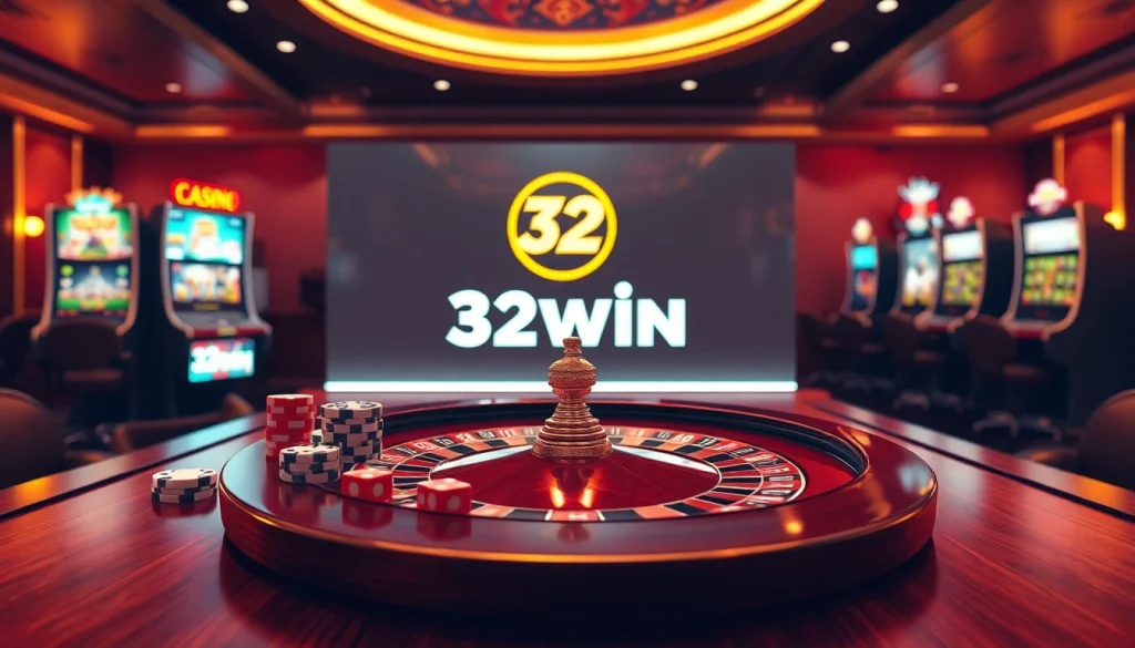 Engaging players with excitement at 32win's luxurious online casino experience.