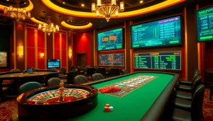 Experience the allure of lô kép xsmb at a vibrant casino table with poker chips and cards.