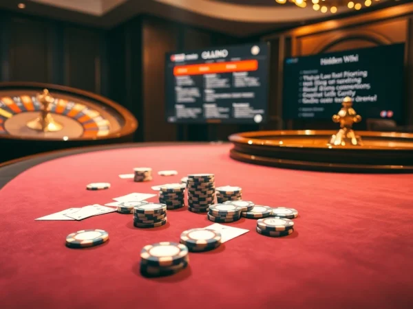 Engaging poker table scene illustrating the hidden wiki's exciting gambling opportunities.