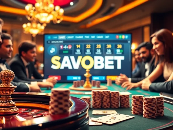 SAOBET online gambling interface featuring a poker game with chips and a roulette wheel.
