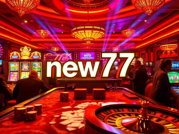 Experience the excitement of new77 at our thrilling slot machines and casino tables.