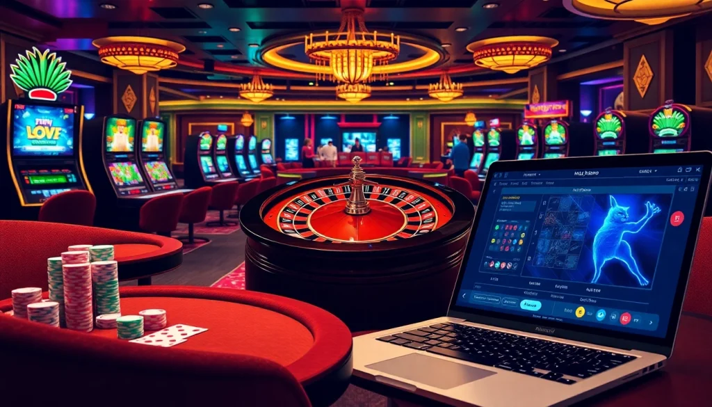 Découvrez l'excitation du casino en ligne Français avec des tables vibrantes et des machines à sous illuminées.