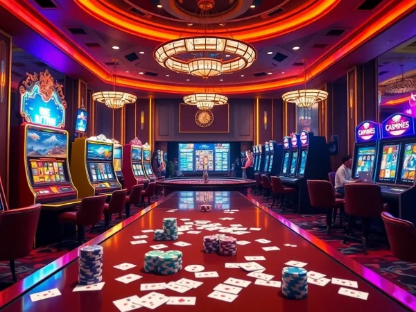 Rasakan kegembiraan Slot Server Thailand dengan visual kasino yang hidup dan permainan taruhan tinggi.
