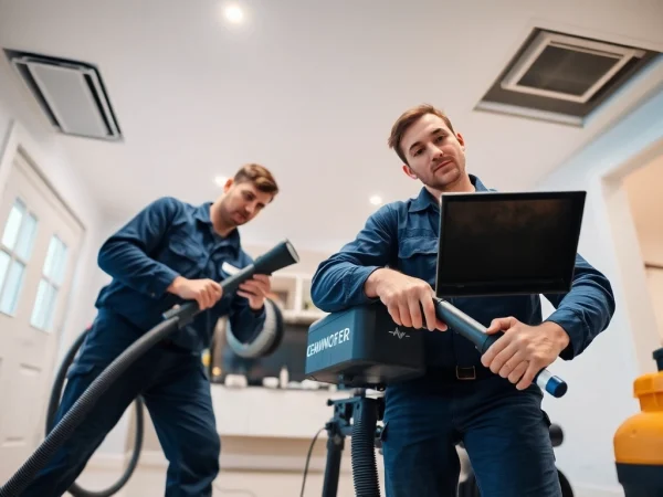 Air Duct Cleaning Service featuring certified technicians using advanced equipment to enhance indoor air quality.