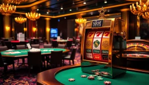 Experience the thrill of slot gacor with vibrant casino visuals, rich colors, and high-stakes action.