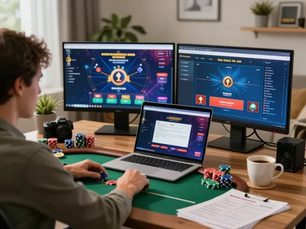 Engaging in online poker with a focus on strategy and responsible gaming at https://56win.bid/