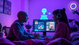 Engaging user experience with an NSFW AI chat in a modern digital workspace.