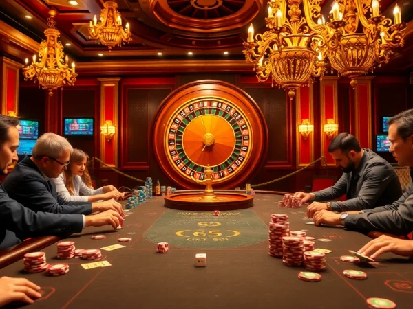 Pemain terlibat dalam permainan poker dengan taruhan tinggi sambil memanfaatkan fitur taruhan online Utama4D.