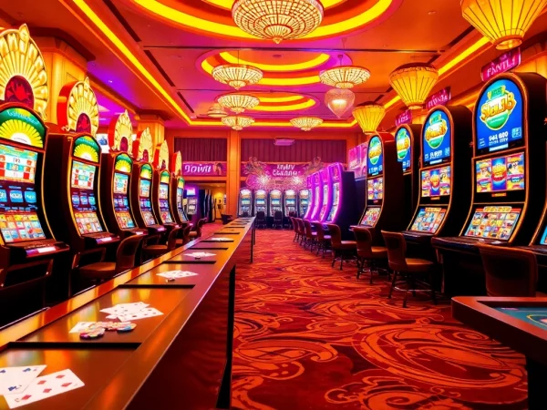 Experience the excitement of slot88 with vibrant casino slot machines flashing payouts.