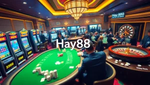 Experience the vibrant casino excitement at Hay88 with thrilling games and professional dealers.