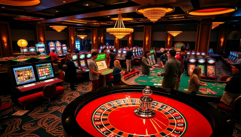 Découvrez l'excitation du casino en ligne Français avec des tables de jeu vibrantes et des joueurs animés.