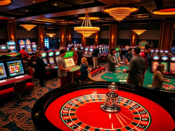 Découvrez l'excitation du casino en ligne Français avec des tables de jeu vibrantes et des joueurs animés.
