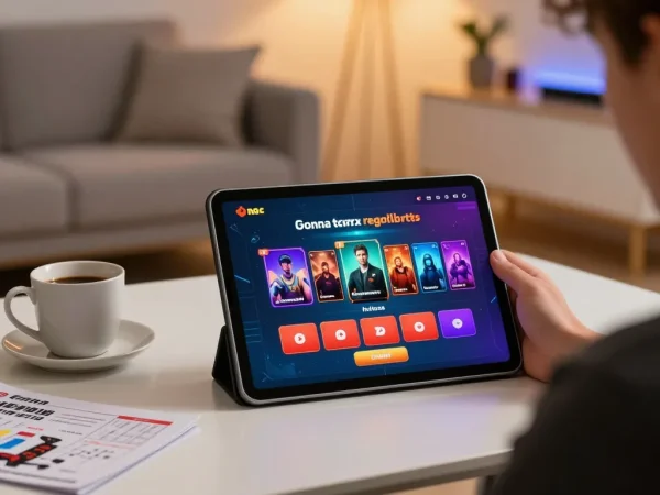 Player enjoying casino online senza registrazione on tablet in a cozy home setup
