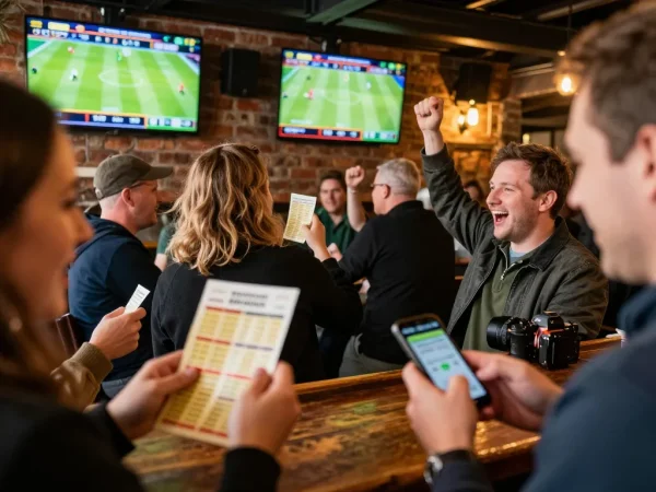F8beta2 sports betting viewers celebrating wins while engaging with betting apps.