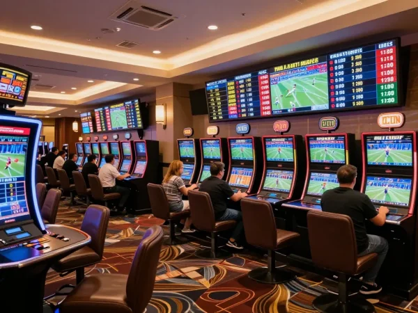 Kèo nhà cái showcases an engaging sports betting scene with live odds updates and active participants.