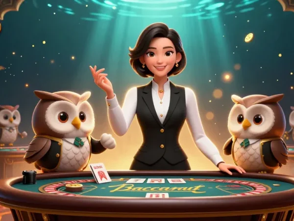 Experience the excitement of toto with our professional dealers at a vibrant baccarat table.