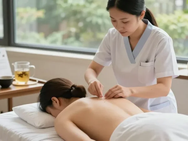 수원교통사고한의원 providing expert acupuncture treatment in a soothing environment.