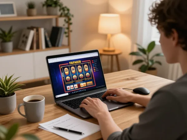 Player enjoying online gameplay on FAFA828, showcasing engaging interface and strategic notes.