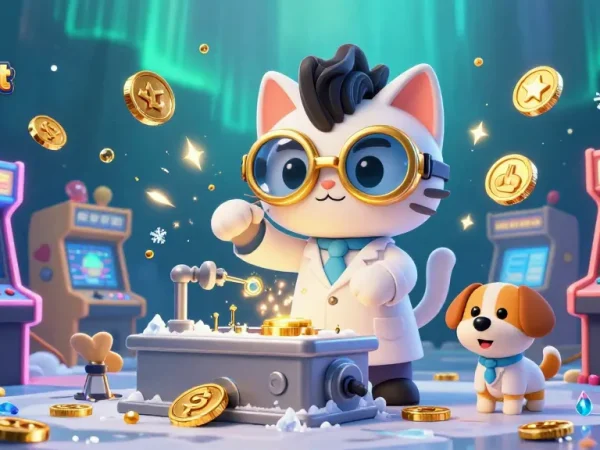 Engage with engaging games at Heng Ong Bet, featuring vibrant casino elements and characters in action.