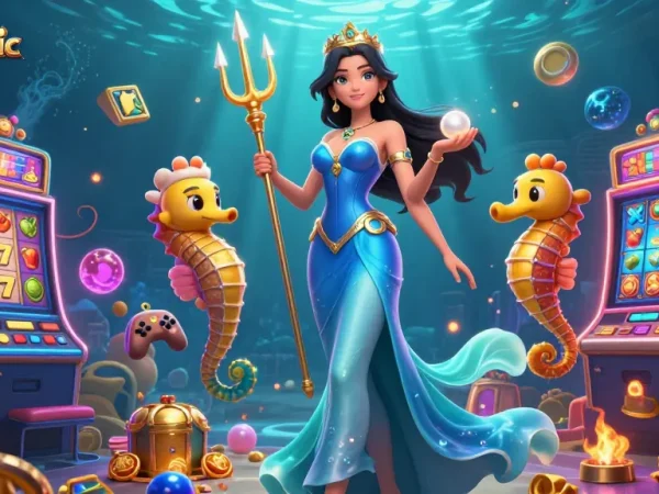 Experience thrilling pragmatic slot games with colorful machines and exciting underwater characters.