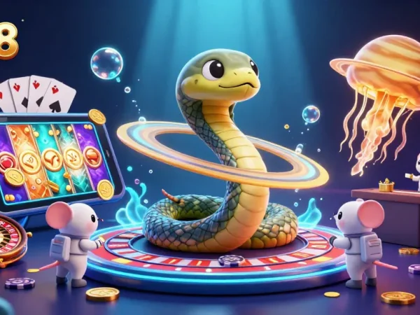 Experience thrilling gameplay with fly88 featuring astronauts betting on a cosmic roulette scene.