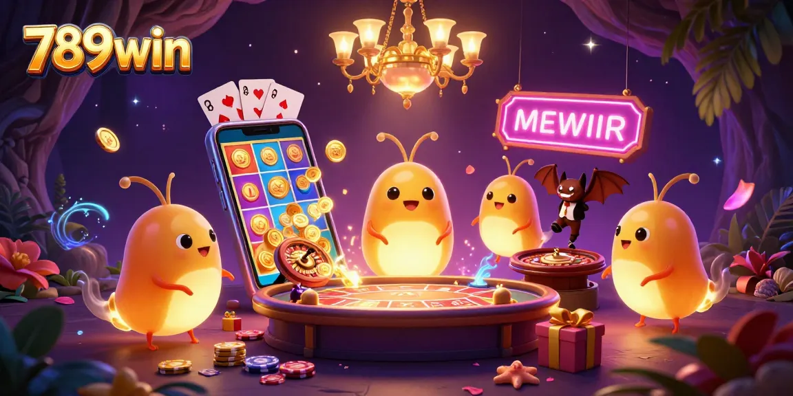 Exciting gameplay at 789win with vibrant characters lighting a casino scene filled with games.