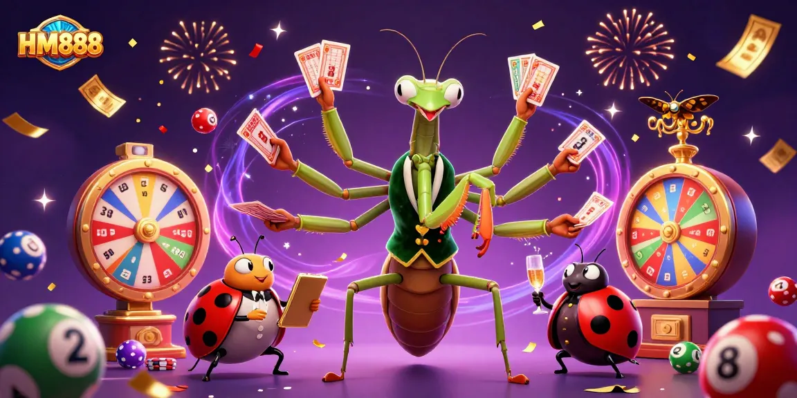 Experience the excitement of HM888 with dynamic casino elements and lively characters!