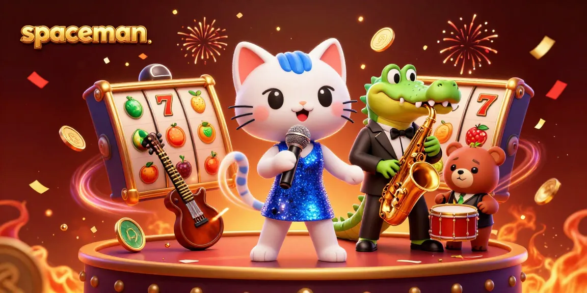 Experience the thrill of the spaceman slot game with engaging characters and vibrant casino elements.